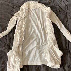 white lace cardigan
